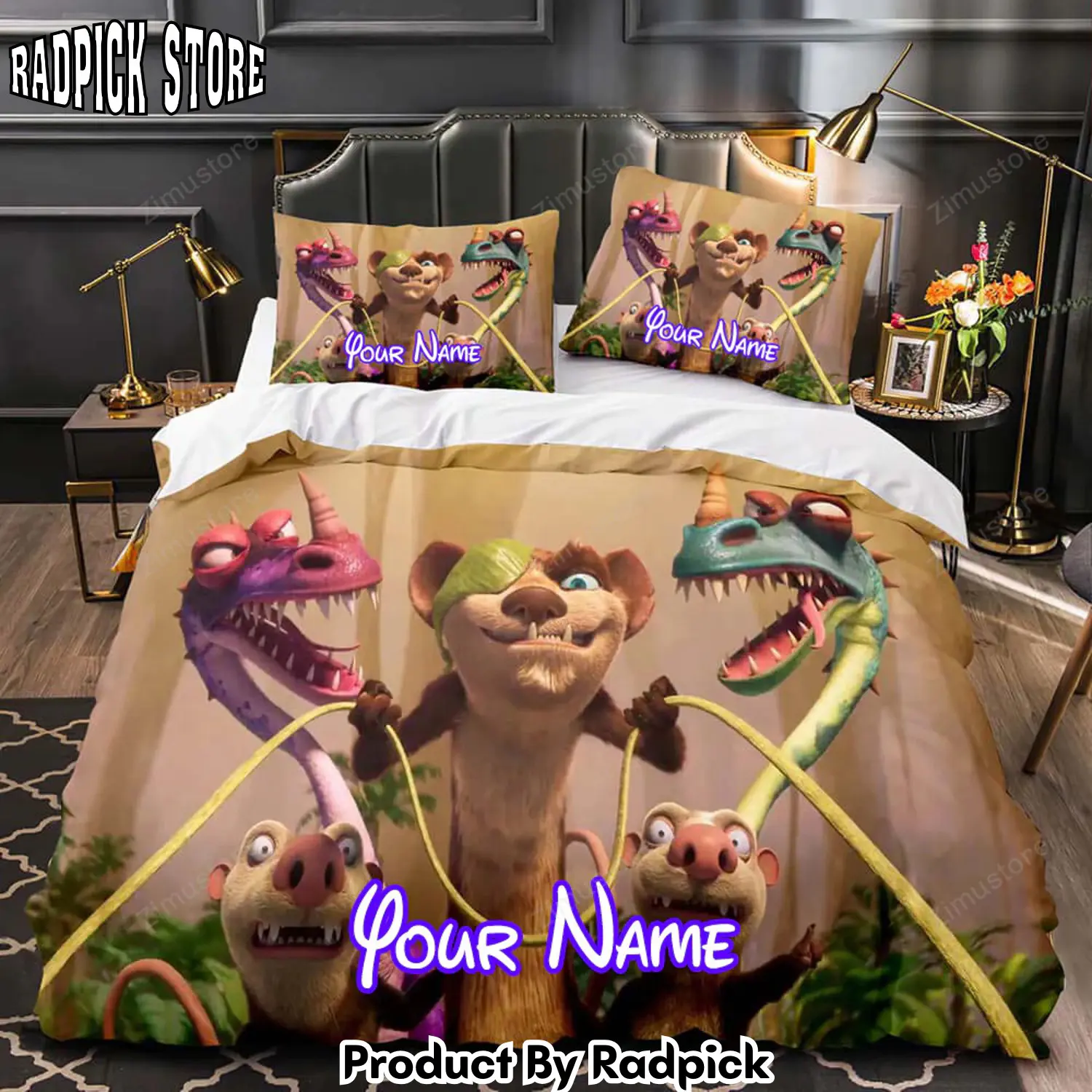 Radpick the ice age adventures of buck wild personalized name bedding set cover5154 rp3271222